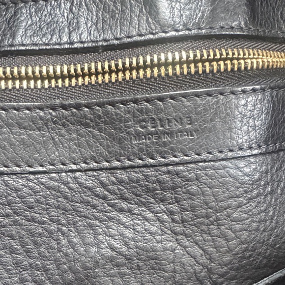 Celine Black Cabas Phantom Leather Tote Bag - Picture 9 of 10